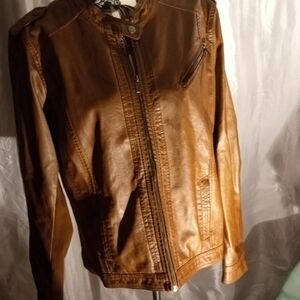 Maurices Tan faux Leather Jacket